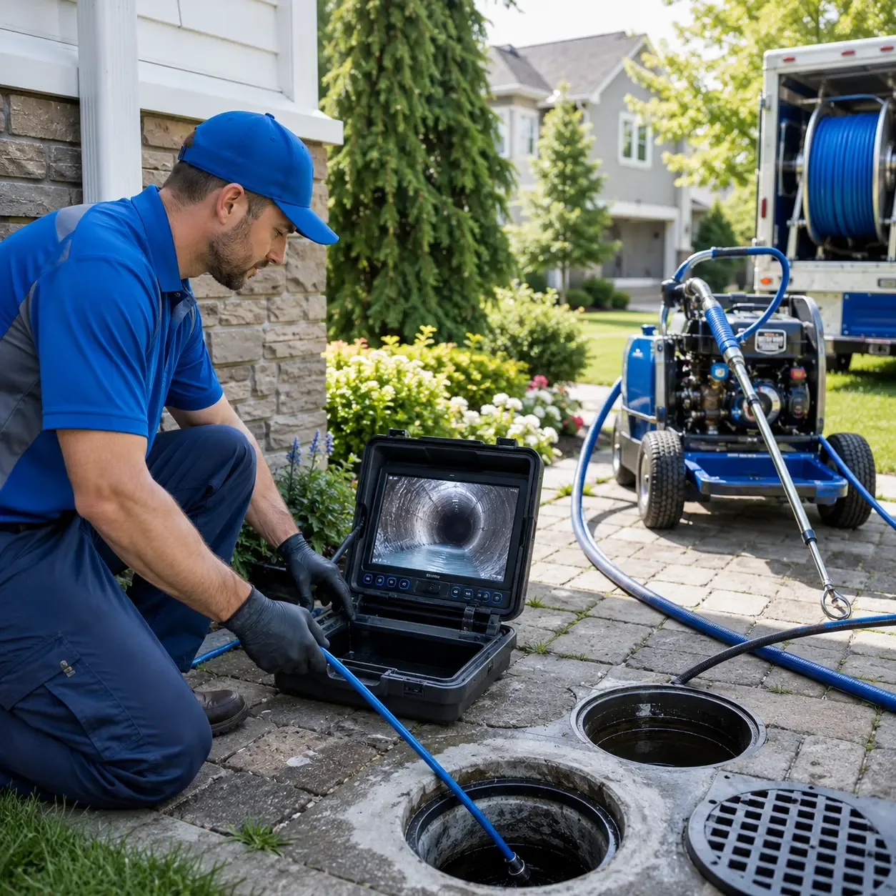 Outdoor drain cleaning professionals serving Wallace, MI