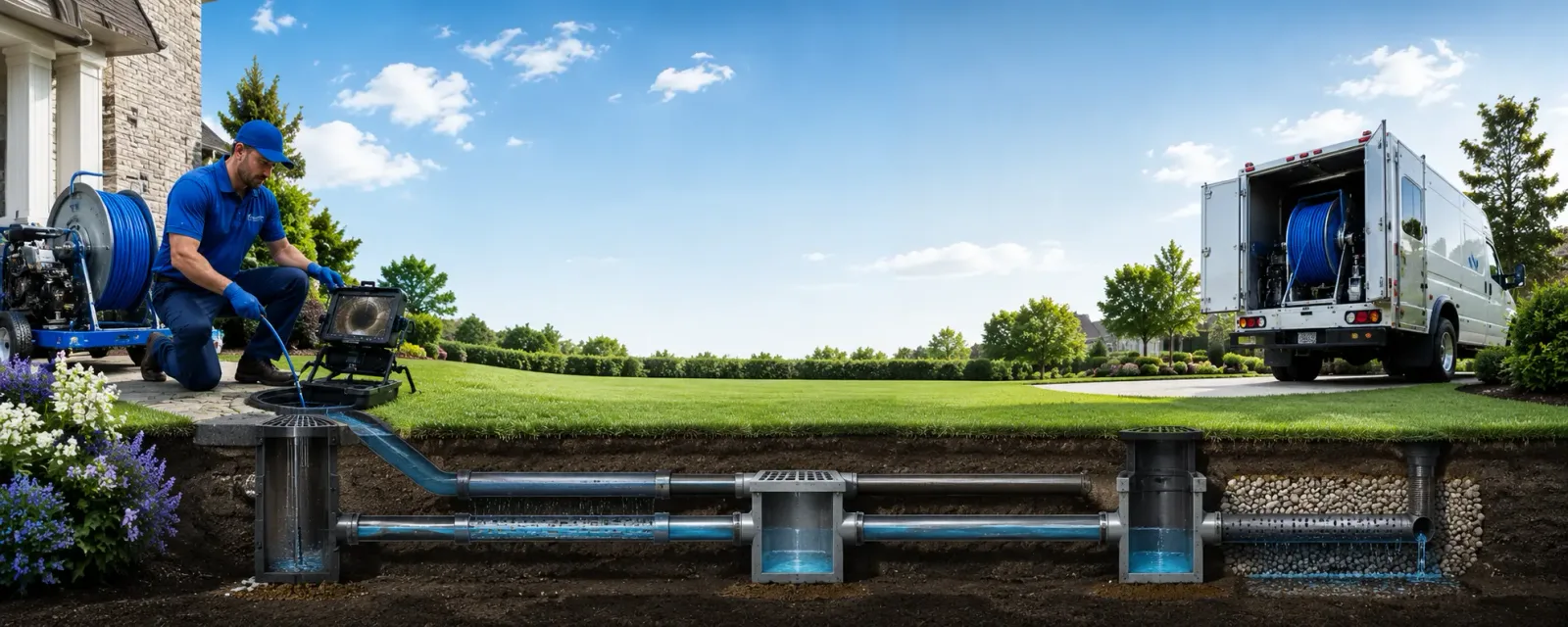Outdoor drain cleaning information for Wallace, MI